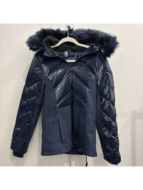 Sweaty Betty Navy Blue Puffer Jacket